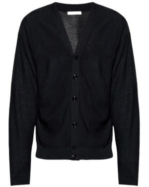 Lemaire Long-Sleeve Knit Cardigan - Blue