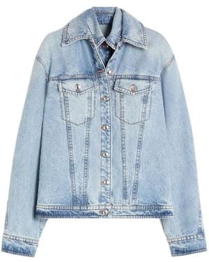 Sportmax Layered Denim Jacket - Blue