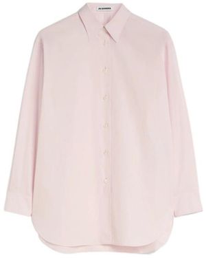 Jil Sander Lightweight Cotton Poplin Shirt - Pink