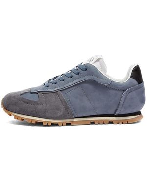 Maison Margiela Round Head Lacing Casual Trainers - Blue