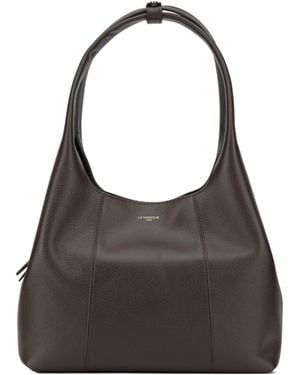 Le Tanneur Pleated Hobo Shoulder Bag - Brown