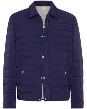 Brunello Cucinelli Quilted Jacket - Blue