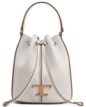 Tod's T Timeless Bucket Bag - Grey