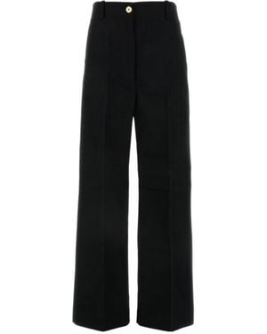 Patou Tailored High-Waist Trousers - Black