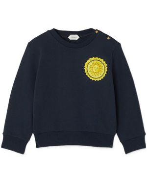 Versace Baby Printed Cotton-Jersey Sweatshirt - Blue