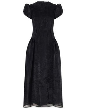 Cecilie Bahnsen Round Neck Dress - Black