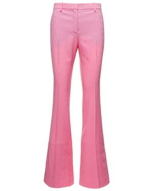 Versace High-Waist Flared Pants - Pink