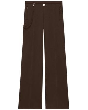Courreges Courrèges Baggy Tracksuit Pants - Brown