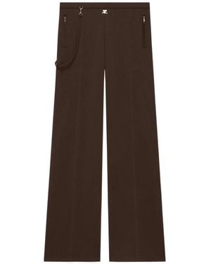 Courreges Courrèges Baggy Tracksuit Pants - Brown