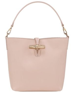 Longchamp Mini Le Roseau Bucket Bag - Pink