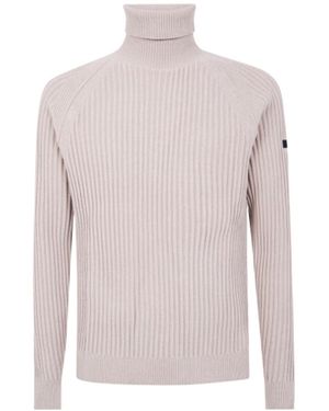 Rrd Roll-Neck Ribbed Jumper - Pink