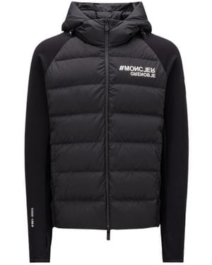 Moncler Padded Zip-Up Hoodie - Black