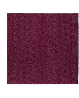 Saint Laurent Square Silk Scarf - Purple