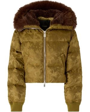 Pinko Piastraia Camouflage Motif Padded Jacket - Green