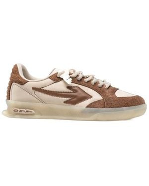 Off-White c/o Virgil Abloh Arrows Panelled Trainers - Brown