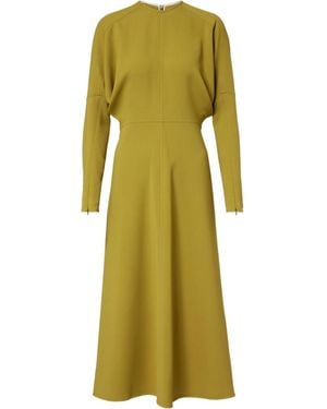 Victoria Beckham Long-Sleeved Dress - Green