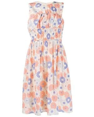 KENZO Plum Blossom Sleeveless Short Dress - Pink