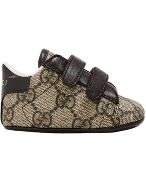 Gucci Leather Pre-Walkers - Brown