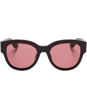 McQueen Eyewear Round Frame Sunglasses - Pink