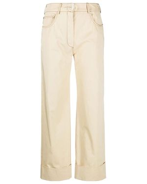 Stella McCartney Logo Casual Pants - Natural