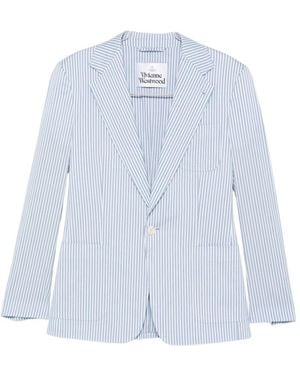 Vivienne Westwood Striped Blazer - Blue