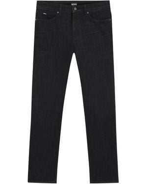 BOSS Boss Wrinkle-Resistant Slim Fit Jeans - Black