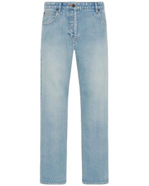 The Row Mid-Rise Slim Fit Jeans - Blue
