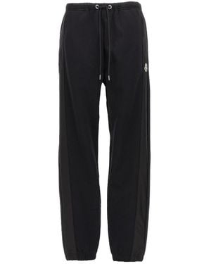 Moncler Logo Patch Drawstring Joggers - Black