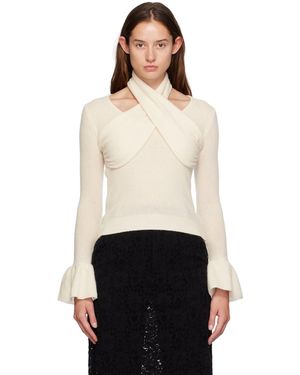 ROKH Cross Sweater - White