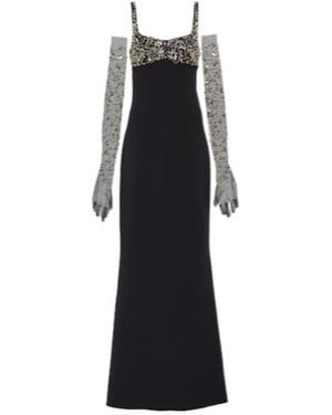 Safiyaa Beatriz Embellished Gown - Black