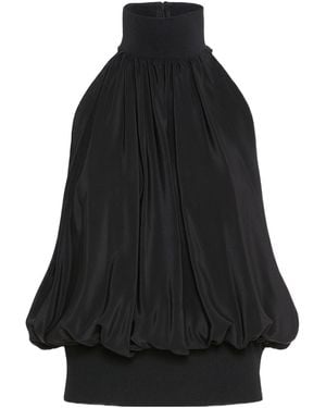 Sportmax スポーツマックス ピオヴラ ノースリーブ ホルターネック トップ - Black