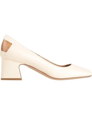 Maison Margiela Square-Toe Block-Heel High Heels - Natural