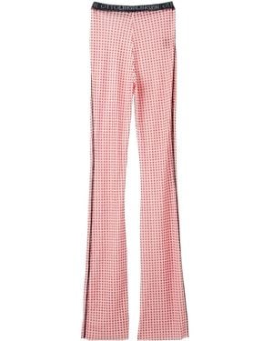 OTTOLINGER Gingham-Print Trousers - Pink