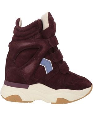 Isabel Marant Minimalist High-Top Sneakers - Purple