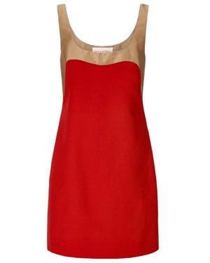 Valentino Colour-Block Sleeveless Minidress - Red