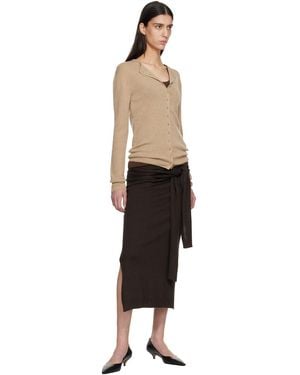 LE17SEPTEMBRE Le17Septembre Tan Anne Knit Cardigan - Black
