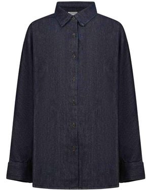 Dries Van Noten Long-Sleeve Denim Shirt - Blue