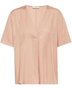 Vince Silk-Blend Top - Natural