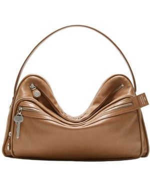 Acne Studios Camero Leather Multi-Pocket Shoulder Bag - Brown
