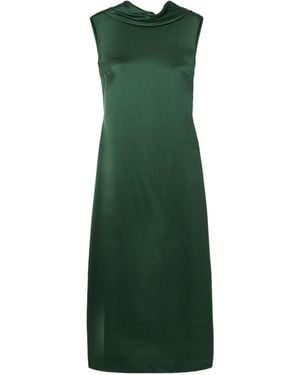 Altuzarra Sethie Open-Back Silk-Satin Midi Dress - Green