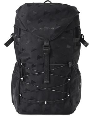 and wander Triangle Jacquard Backpack - Black