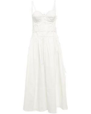 Proenza Schouler Cotton-Blend Midi Dress - White