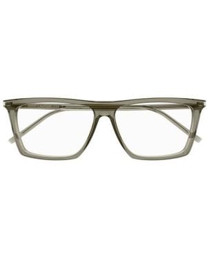 Saint Laurent Eyewear Sl 803 Rectangular Glasses And Frames - White