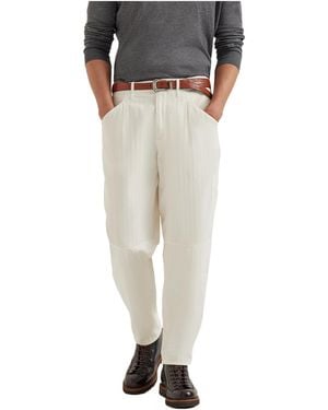 Brunello Cucinelli Chevron Trousers - Multicolour