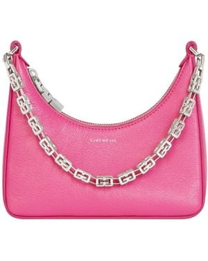 Givenchy Mini Moon Cut-Out Crossbody Bag - Pink
