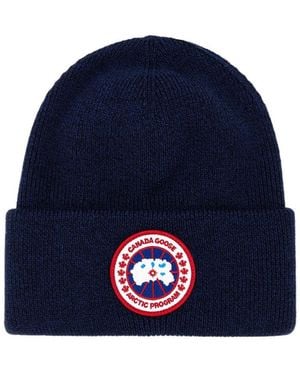 Canada Goose Arctic Toque Logo Hat - Blue