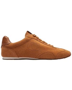 COACH Lace-Up Suede Trainers - Brown