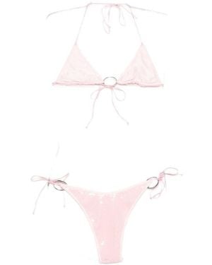 Oséree Triangle Bikini Set - Pink