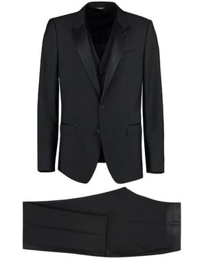 Dolce & Gabbana Stylish Three-Piece Suit - Black