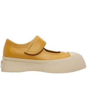 Marni Mary Jane Round-Toe Trainers - Natural